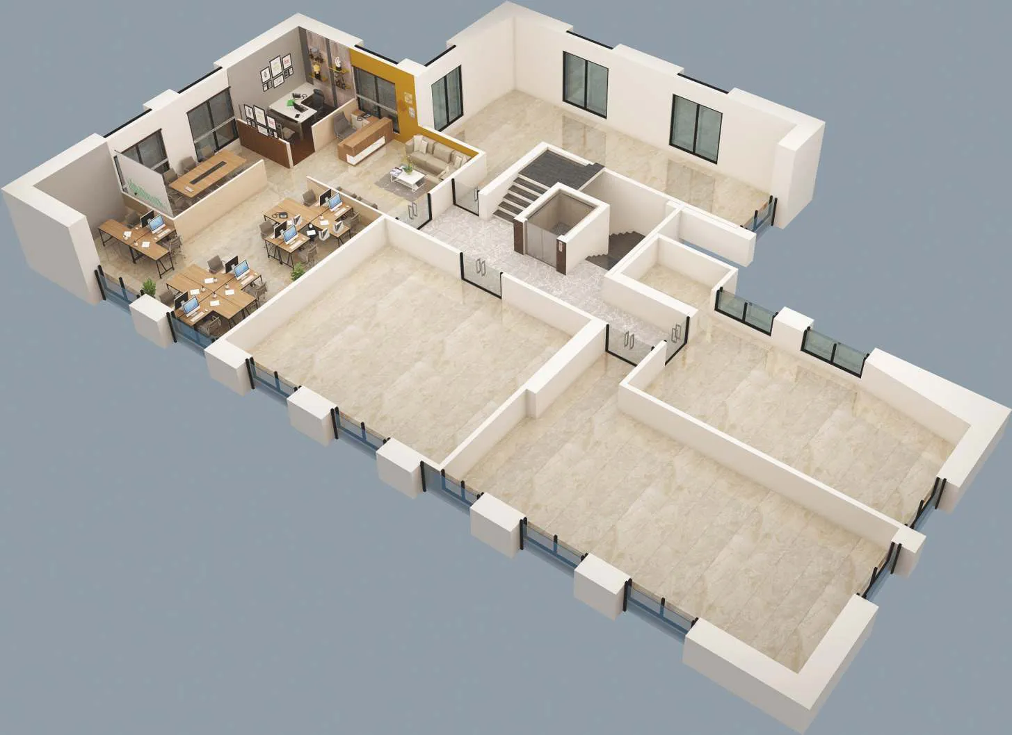 Office suites floor plan